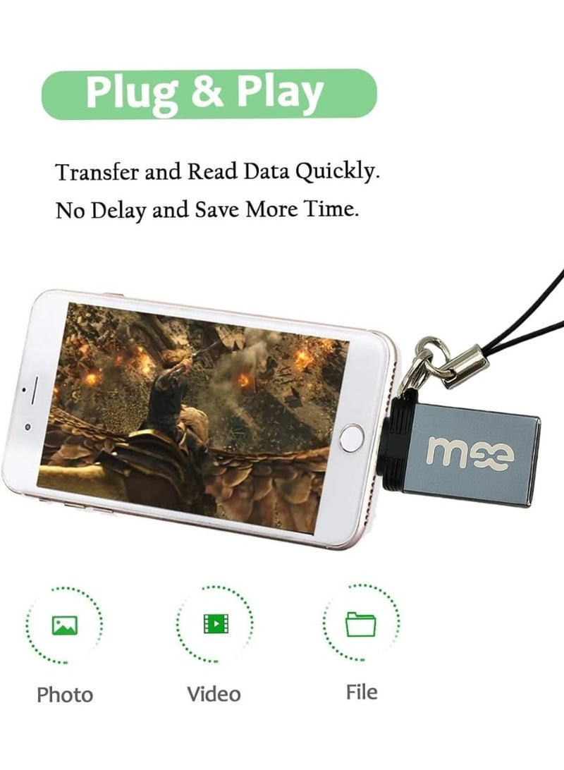 آیمی محول iMee USB-A إلى Lightning OTG IM-230 | محول نقل بيانات وشحن USB 3.0 | موصل صغير من سبائك الألومنيوم مع حبل تعليق | متوافق مع أجهزة iPhone و iPad و Lightning - Image 5